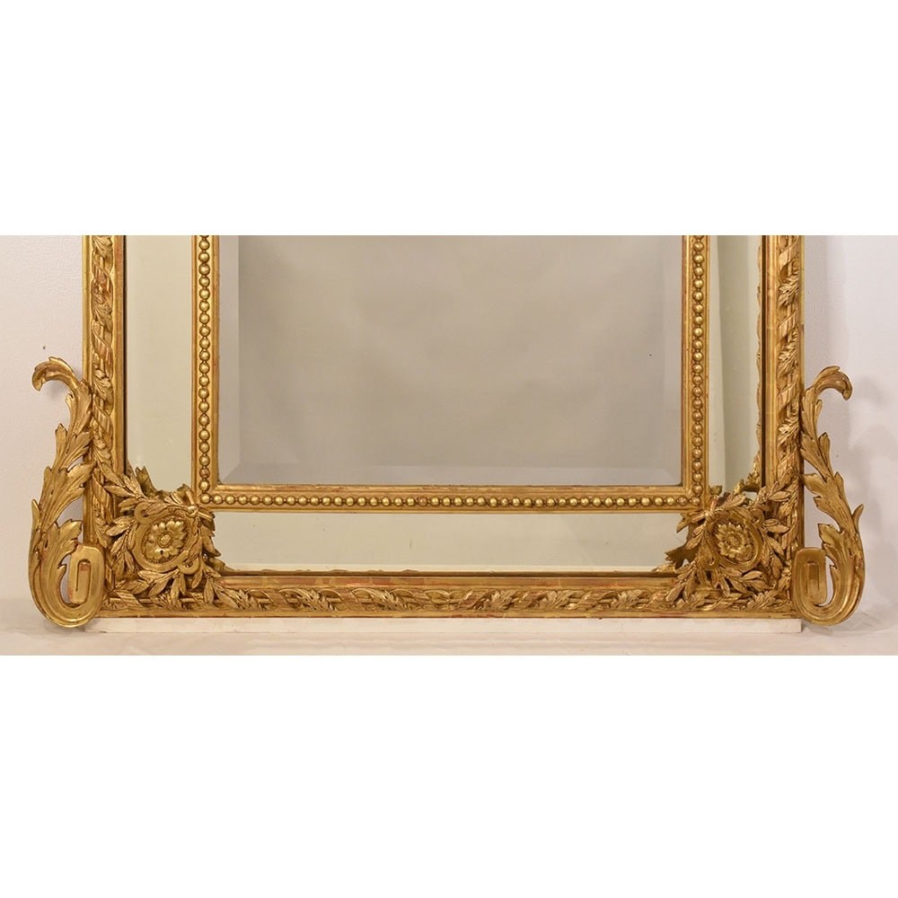 SPCP176 1 antique gold leaf mirror antique louis philippe mirror XIX.jpg